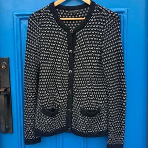 Black Nd white cardigan